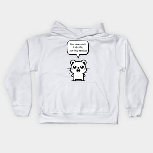 Sarcastic Standing Hamster: A Clever Critique Kids Hoodie